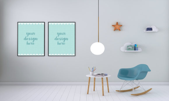 A Modern Minimalist Kids Room or Nursery