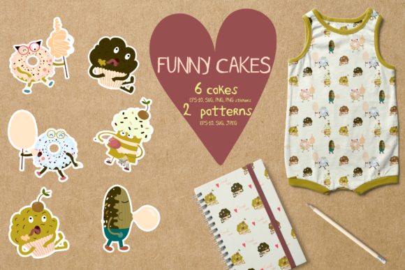 Funny Cakes Bundles: A Creative Resource for Digital Designers
