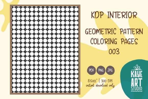 Geometric Pattern Coloring Pages 003: A Versatile Resource for Creative Projects
