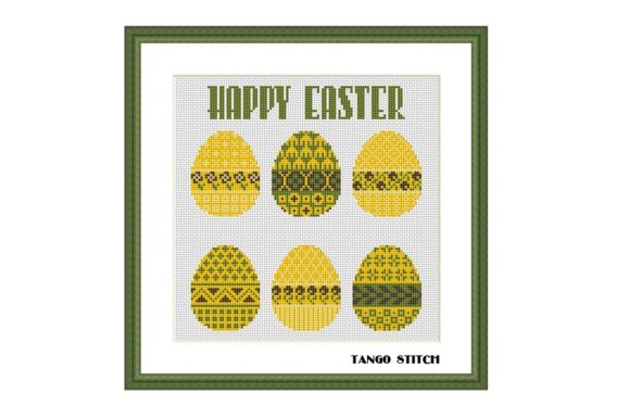 Happy Easter Ornament Eggs Cross Stitch: A Creative and Rewarding Craft