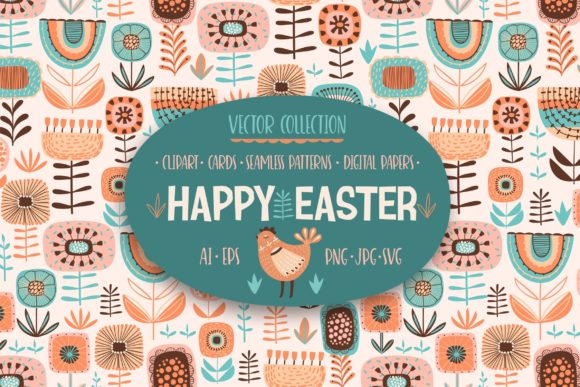 Happy Easter Vector Collection