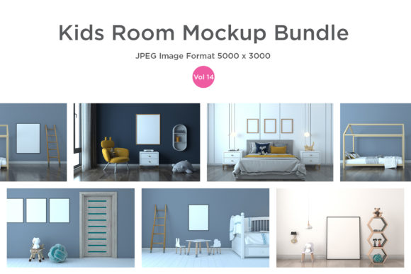 Kids Room Mockup Bundle Vol – 14