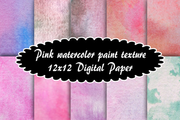 Pink Watercolor Paint Texture Background for Creative Projects