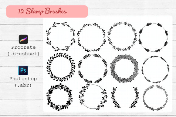 Procreate and Photoshop Stamp Brushes