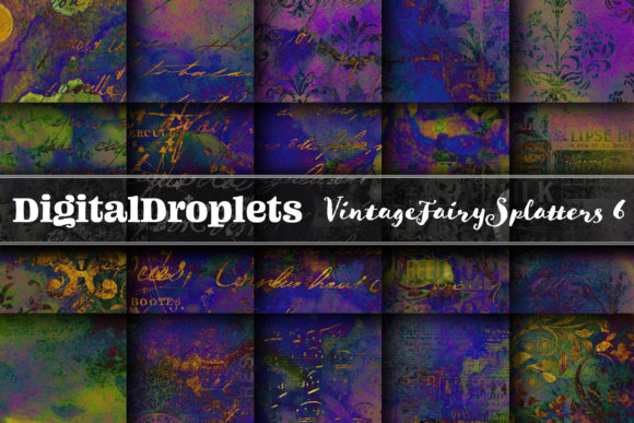 Vintage Fairy Splatters 6