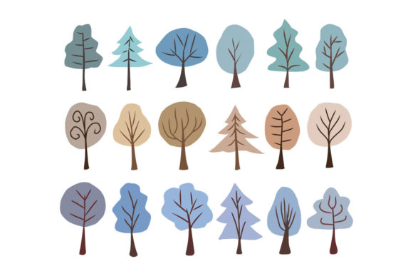 Winter Tree Collection: A Versatile Design for Creative Applications