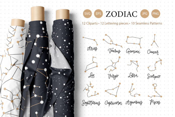 Zodiac and Seamless Pattern Set: A Creative Solution for Modern Designers